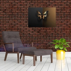 Sklenený obraz - Motýľ smrti (70x50 cm)