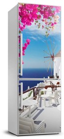 Tapeta nálepka na chladničku Santorini Grécko FridgeStick-70x190-f-70629970