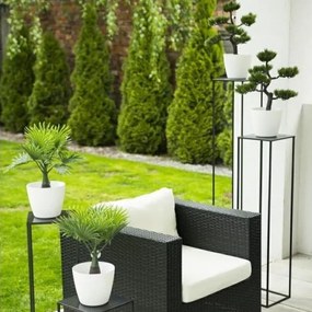 Stojan na kvety 100x24 cm čierna