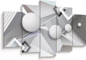 Geometrický abstraktný obraz (150x105 cm)