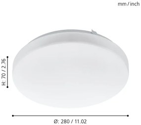 Eglo 97871 - LED Stropné svietidlo FRANIA LED/11,5W/230V