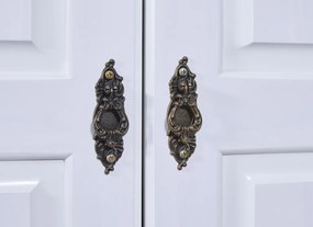 Šatníková skriňa Bastian, bielená borovica