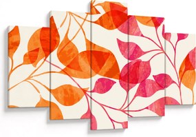 Obraz - Oranžové lístie (150x105 cm)