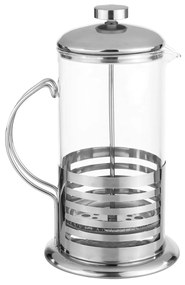 Haushalt international Sklenený french press so satinovanou nerezovou oceľou, 1 l