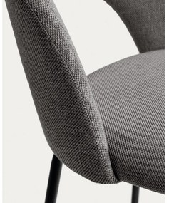 Sivé barové stoličky v súprave 4 ks (výška sedadla 63 cm) Mahalia – Kave Home