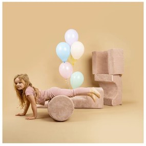 Tyrkysovomodré menčestrové penové ihrisko 250x45x30 cm Montessori – Meowbaby