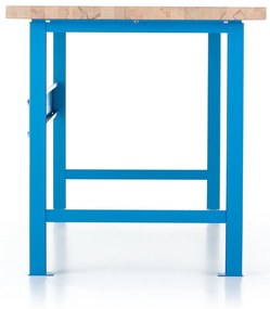 Dielenský stôl Basic s čelnou doskou 200 x 80 cm, modrá