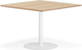 Stôl METRIC, rozširujúci diel, 1000x1000x720 mm, biela/dub