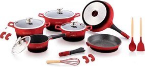 Royalty Sada riadu ES1014M 17 ks, farba červenočierna