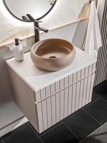 Závěsná skříňka pod umyvadlo Iconic 80 cm kašmír