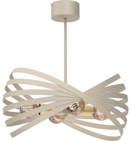 Luster na tyči SPARKLE 4xE27/15W/230V béžová