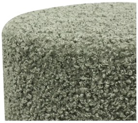 Zelený taburet z textílie buklé Ejby – House Nordic