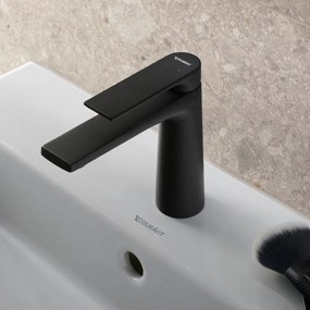 DURAVIT Tulum by Starck páková umývadlová batéria bez odtokovej súpravy, výška výtoku 122 mm, čierna matná, TU1020002046