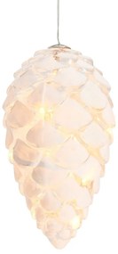 Biela závesná vianočná svetelná dekorácia ø 7 cm Celina – Sirius