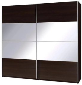 Skriňa Twister 2 Gaštan wenge/zrkadlo 225 cm