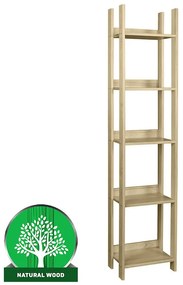 Regál 80 borovica surová