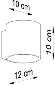 Sollux SL.0211 - Nástenné svietidlo VICI 1xG9/40W/230V sklo/biela