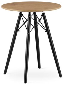 Okrúhly stôl TODI 60 cm dub