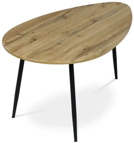 Autronic BONTEC Odkladací stolík 100x60cm, mdf, divoký dub, AF-3012 OAK Farba: Biela