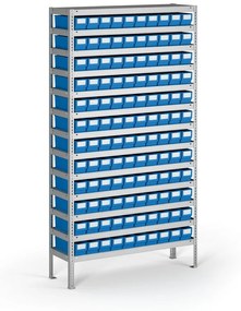 Regál s plastovými boxmi ShelfBox, 2000 x 1000 x 300 mm, 120x box A