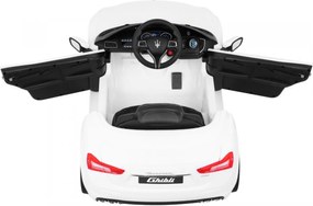 Ramiz Maserati Ghibli batéria pre deti Biela + diaľkové ovládanie