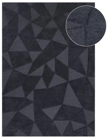 Sivý vlnený koberec 170x120 cm Shard - Flair Rugs