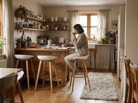Biela barová stolička HOKER STING