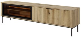 TV Stolík/Skrinka Wilsire 200 (dub coast evoke + čierna). Akcia -20%. Vlastná spoľahlivá doprava až k Vám domov. 1097501