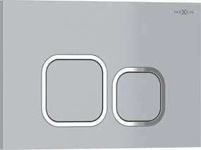 Mexen Tex 03 splachovací tlačidlo, matný chróm - 6103-04