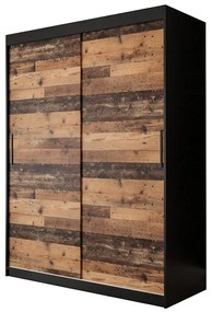 Skriňa Old Wood T 150 Čierna/Old Style