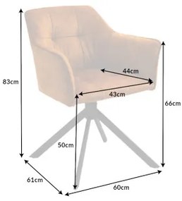 Stolička 42392 Loft Zamat Žltá  - Komfort-nábytok