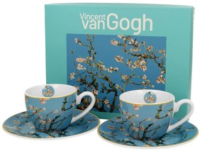 Porcelánová šálka s podšálkou Van Gogh Almond Blossom 90 ml sada 2ks