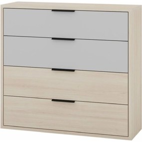 Komoda Ryga 06 98 cm dub Riva/šedá