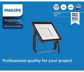 Philips - LED Vonkajší reflektor PROJECTLINE LED/50W/230V IP65 4000K
