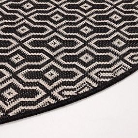Koberec Lineo black/beige 120cm