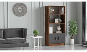 Knižnica Voma Anthracite and Walnut