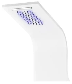 Verona White termostatický sprchový panel, nehrdzavejúca oceľ, LED