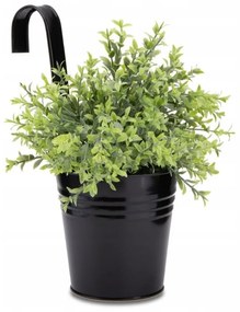 Kovový závesný kvetináč VERLO, priemer 13cm - viac farieb Farba: Biela