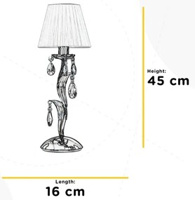 ONLI - Stolná lampa JACQUELINE 1xE14/6W/230V