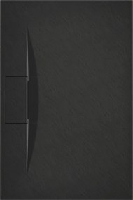 Mexen Egon, SMC obdĺžniková sprchová vanička 140 x 80 cm, čierna, 4R708014