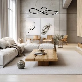 LED Luster na lanku MARCO LED/42W/230V čierna