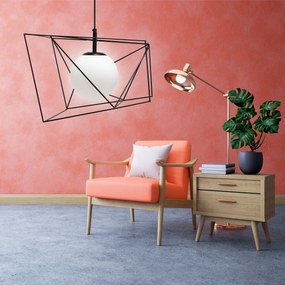 Toolight Toolight, závesná stropná lampa 1xE27 APP1022-1CP, čierna-biela, OSW-06112