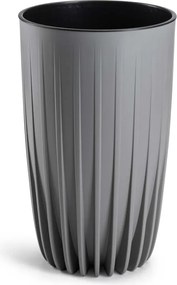 Květináč STRIPPED ECO III 25 cm šedý