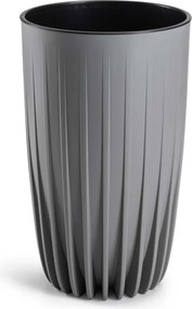 Kvetináč STRIPPED ECO III 25 cm sivý