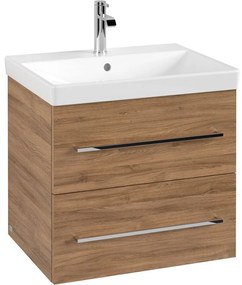 VILLEROY &amp; BOCH Avento závesná skrinka pod umývadlo, 2 zásuvky, 580 x 452 x 514 mm, Oak Kansas, A88900RH