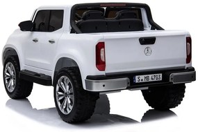 RAMIZ ELEKTRICKÉ AUTÍČKO MERCEDES X-CLASS- LCD - NELAKOVANÉ - BIELE -4x45W - 2x12V/7Ah - 2023