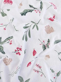 Vianočné bavlnené obliečky Renforcé - Cezmínové vetvičky