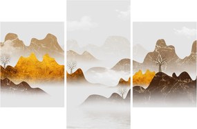 Obraz - Hory v hmle (90x60 cm)