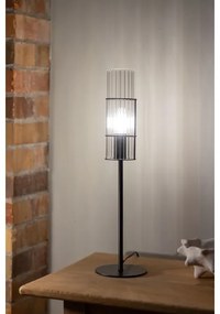 Markslöjd 108555 - Stolná lampa TUBO 1xE14/40W/230V 50 cm čierna/číra