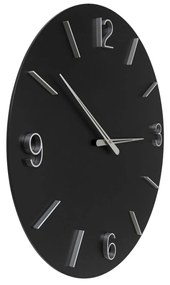 KARE DESIGN Nástenné hodiny Oscar čierna, 60 cm ∅ 60 × 4 cm